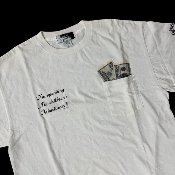 Vintage TShirt Im Spending My Childrens Inheritance Large Isle of Capri souvenir - Picture 1 of 11